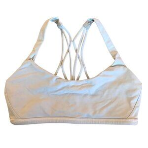 LULULEMON Silver Drop Free To Be Light Support A/B Cups Women's Sports Bra 4